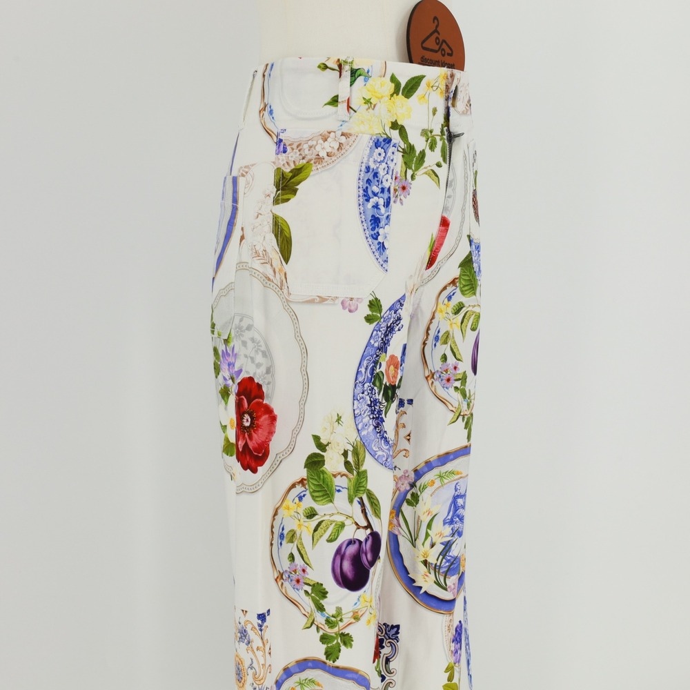 Maeve Anthropologie The Colette Crop Wide Leg Pants Size 26 Magic Fabric Artsy - Picture 5 of 10